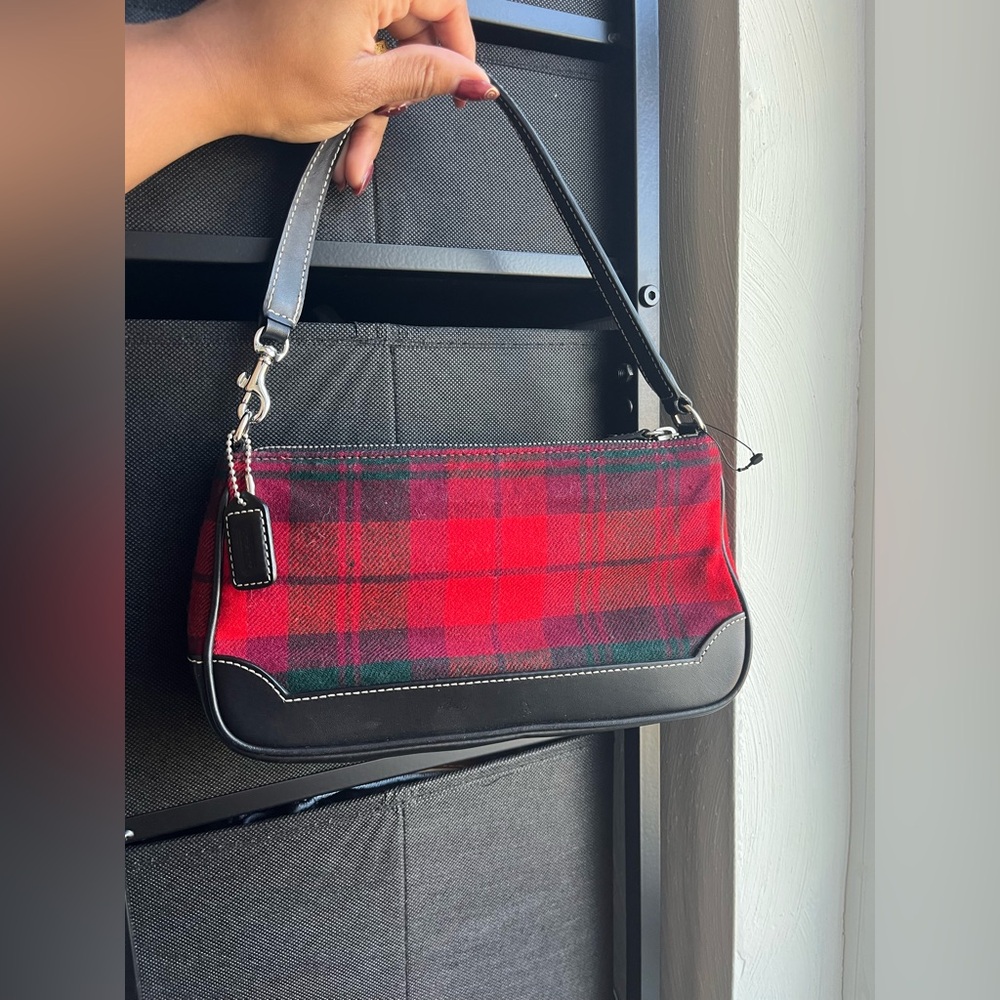 Coach Demi Bag Tartan Wristlet Vintage 2002 Plaid 7785